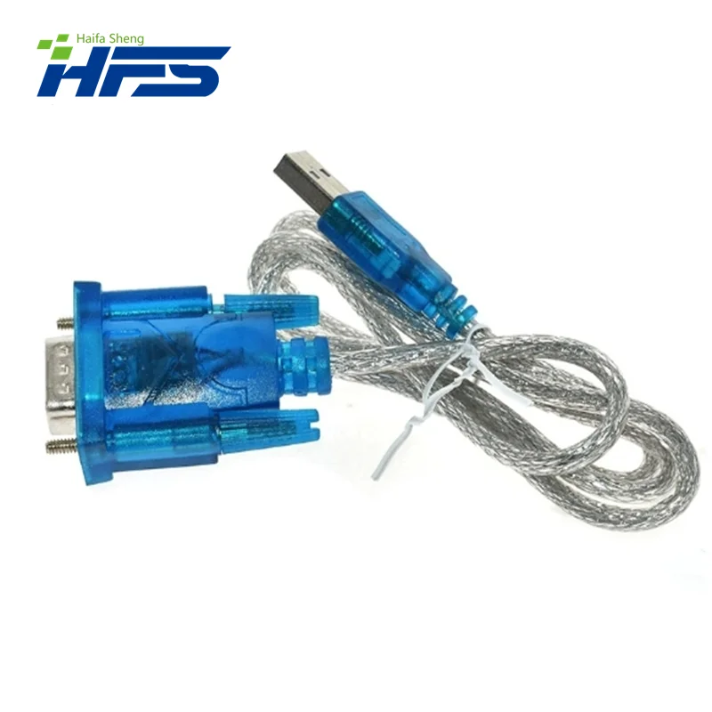 Hl-340 usb para rs232 com porta serial, 9 pinos, db9, adaptador de cabo, suporte windows7, 64