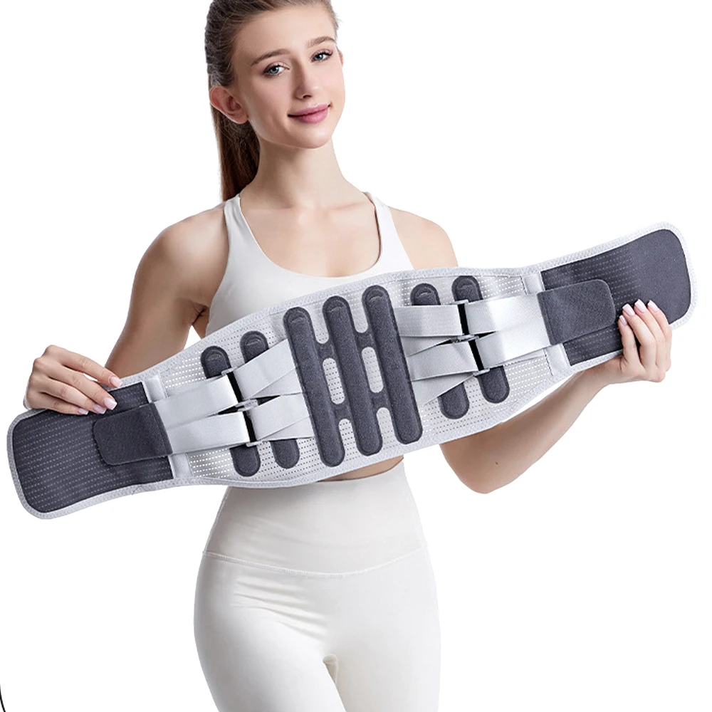 

Регулируемый бандаж для нижней части спины, поддерживающий пояс, дышащий поясничный обезболивающий пояс для женщин и мужчин, лечение боли в спине