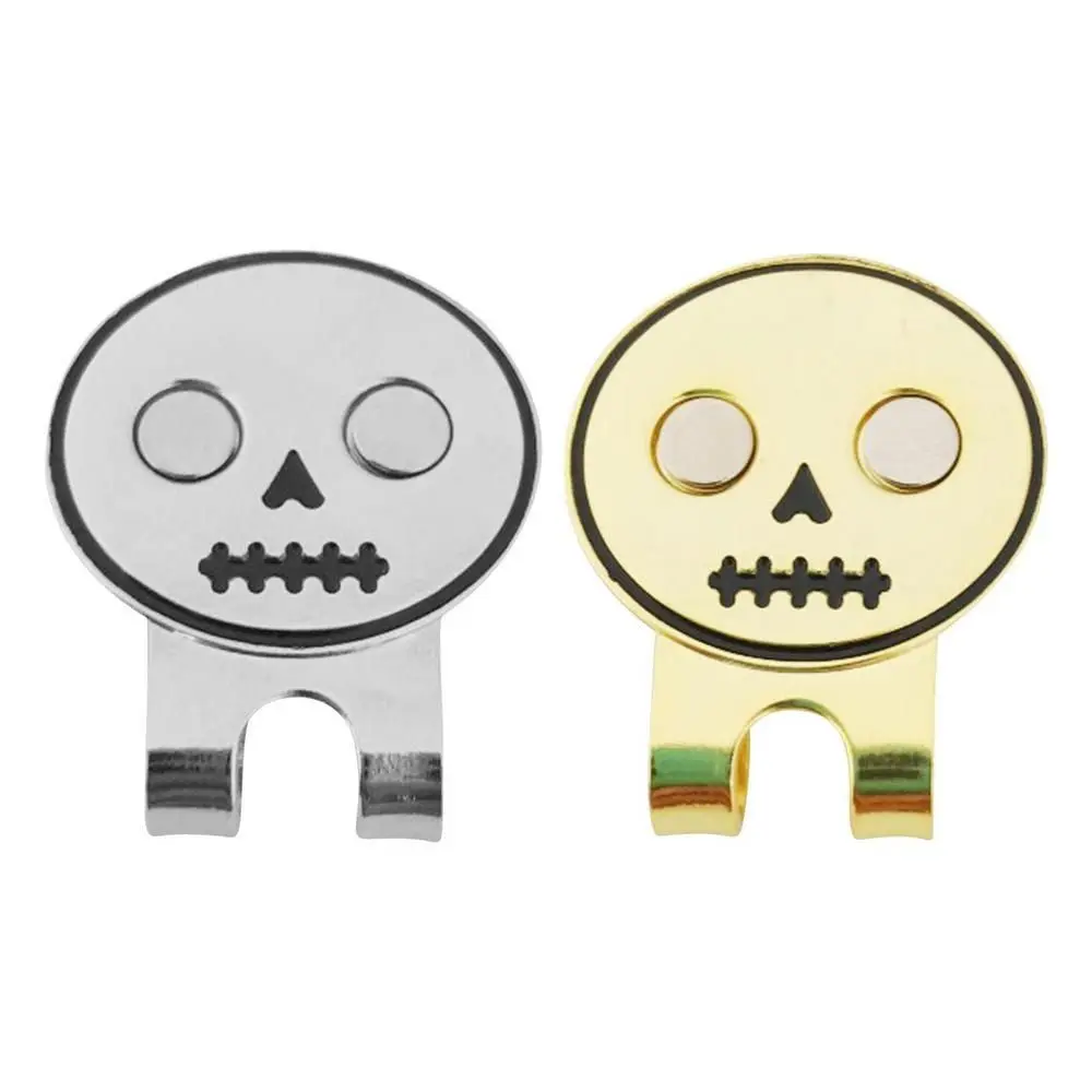 Magnetic Skull Design Magnetic Hat Clip Integrated Molding Not Easy To Loose Skull Magnetic Golf Ball Marker Iron Professional