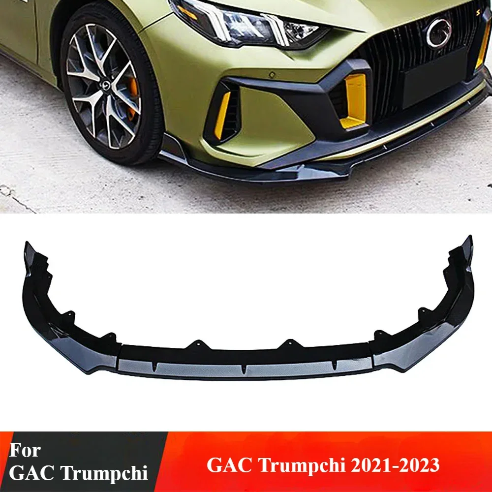 

For GAC Trumpchi 2021-2023 Front Bumper Lip Chin Spoiler Splitter Diffuser Guard Bodykit Car Exterior Tuning Accessories Parts