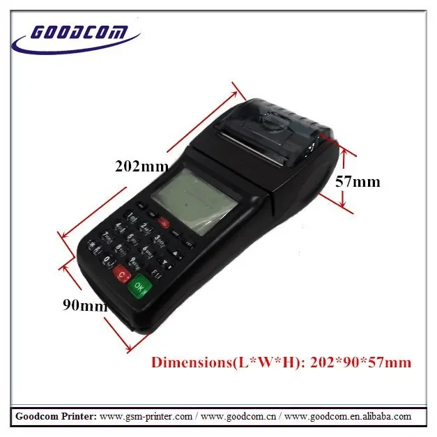 Goodcom WIFI GPRS SMS 휴대용 POS 프린터 GT6000SW