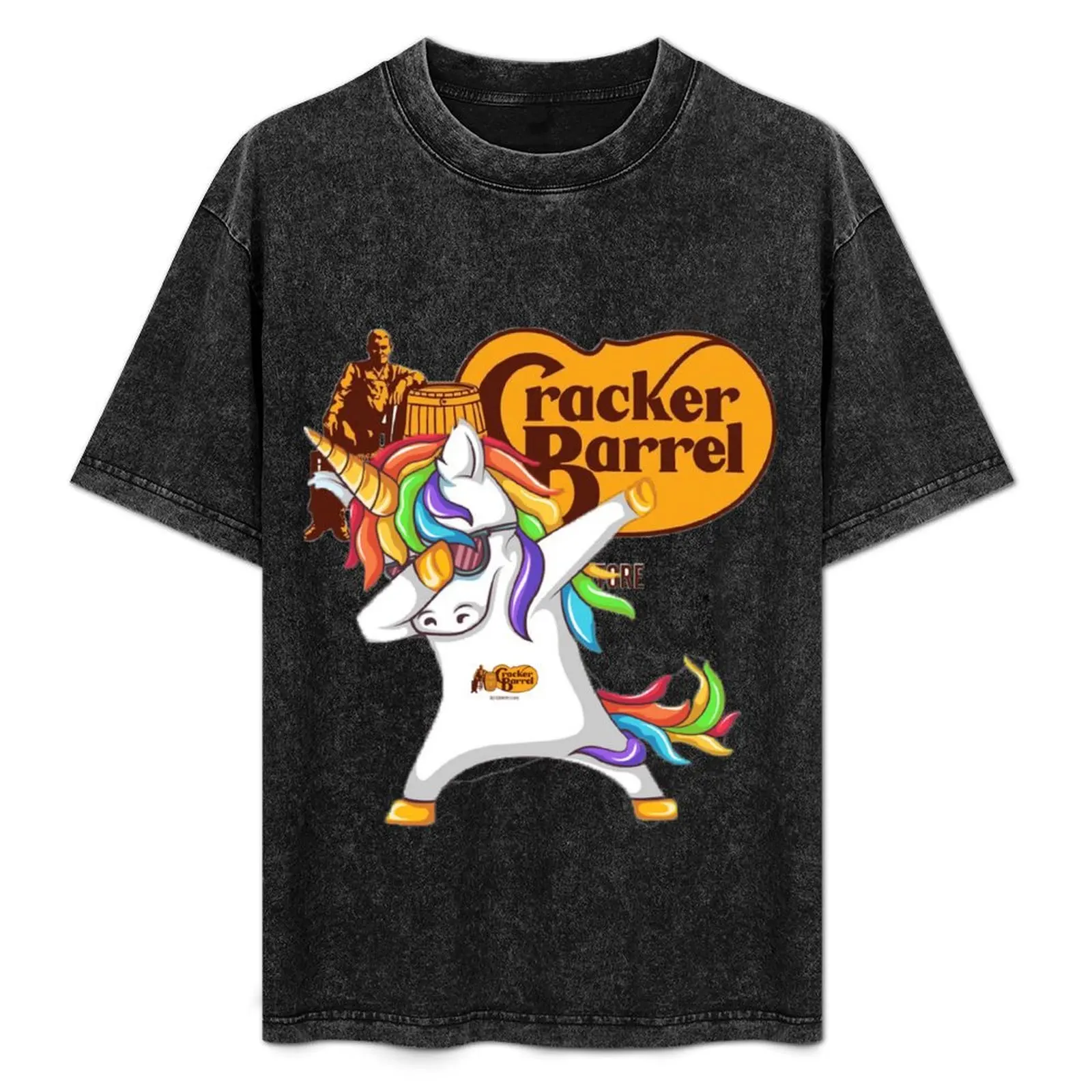 

Dabbing Cracker Barrel Unicorn T-Shirt Funny t-shirts sweat men workout shirt