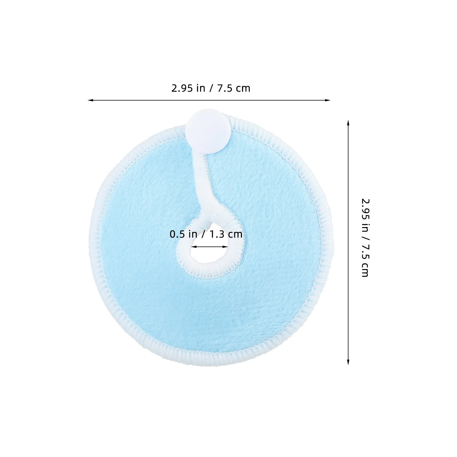 28pcs Reusable Bamboo Fiber Feeding Tube Cushions Skin-Friendly Abdominal Protector For Nursing Care G Shape Tube Pads