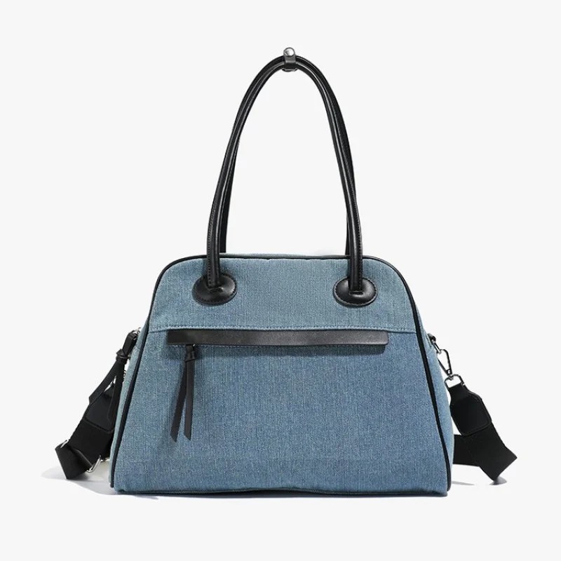 حقيبة كروس نسائية كاجوال بتصميم بدون استخدام اليدين مصنوعة من الجلد الصناعي الناعم لراحة يومية خفيفة الوزن