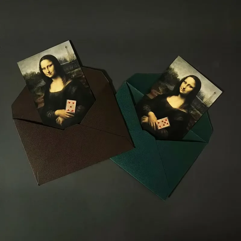 Tours de magie en gros plan de prédiction de Mona Lisa, carte choisie apparaissant, illusion de magie, accessoires de mentalisme