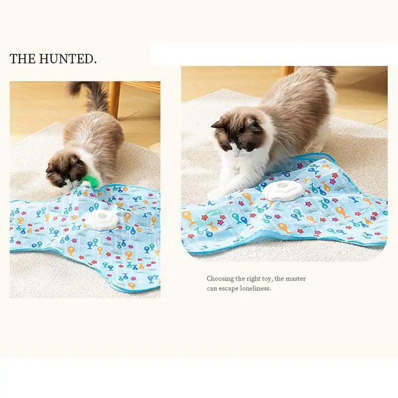 

Electric Cat Toy USB Charging 360 Rotating Interactive Hide And Seek Intelligent Pet Items Cat Teasing Feathers Cat Supplies