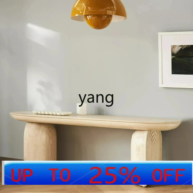 

LTT solid wood shoe changing stool bedroom wabi sandy retro old