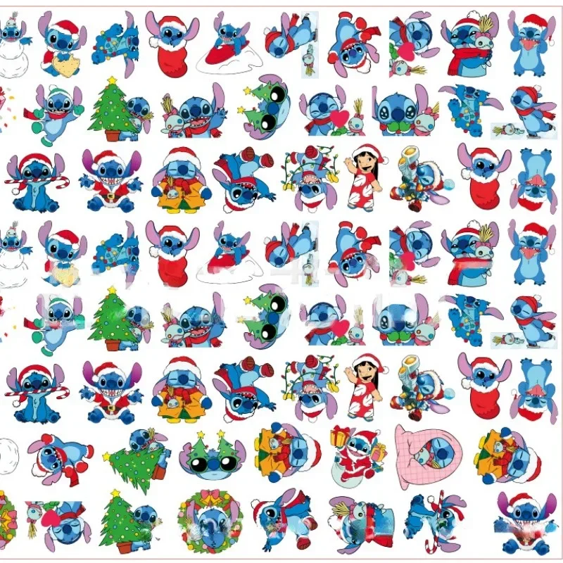 Cute Cartoon Disney Anime Lilo and Stitch Christmas Stitch Angel Popular Double-sided Acrylic Sheet DIY Handmade Jewelry Accesso