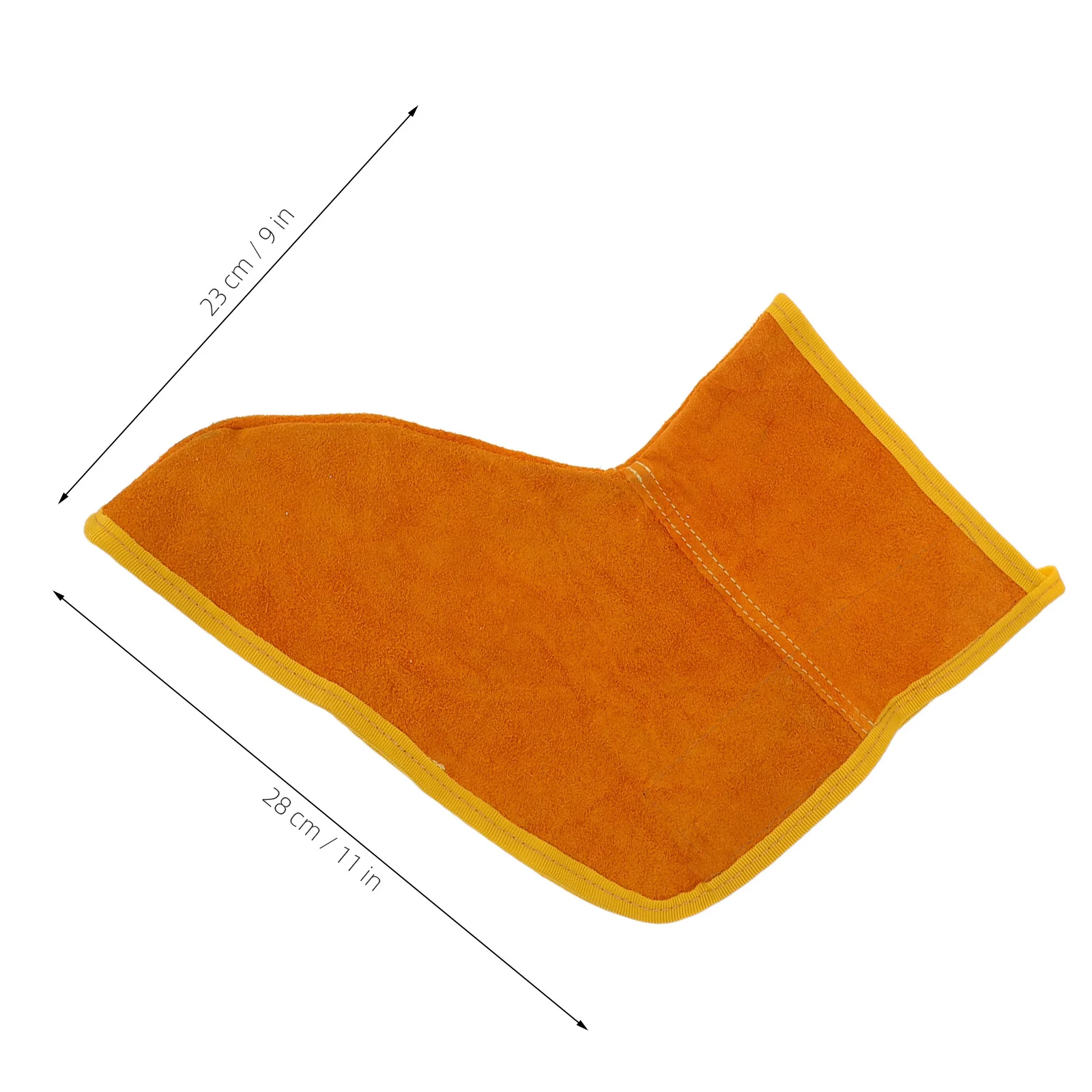 1 par de cubiertas para botas de soldadura, polainas, protectores de dedos engrosados, protectores de zapatos resistentes al calor, espátulas de seguridad para soldadores