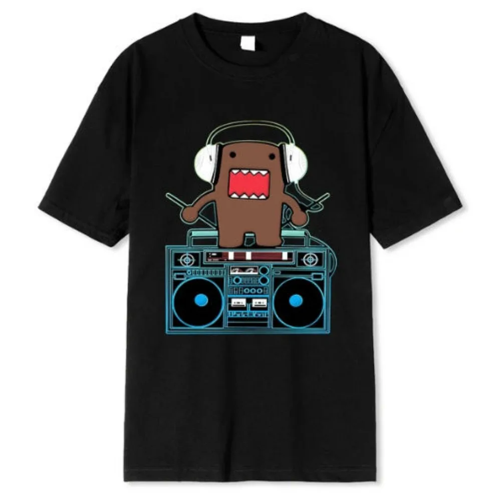 

Футболка Domo Kun Y2K с японским аниме, хлопковая рубашка с принтом в стиле ретро, футболка оверсайз для мужчин, модная уличная одежда для пар, Топ