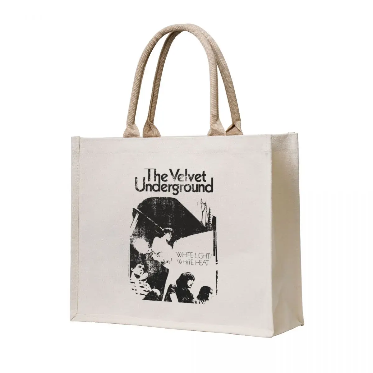

The-Velvet-Underground-White-Light-White-Heat Classic Tote Bag Reusable bags Gift bag custom tote bag women