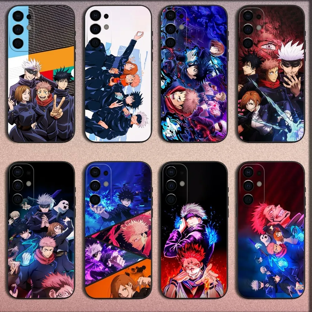 Cool J-Jujutsu K-Kaisen G-Gojo Phone Case For Samsung S25,S24,S21,S22,S23,S30,Ultra,S20,Plus,Fe,Lite,Note,10,9,5G Black Cover