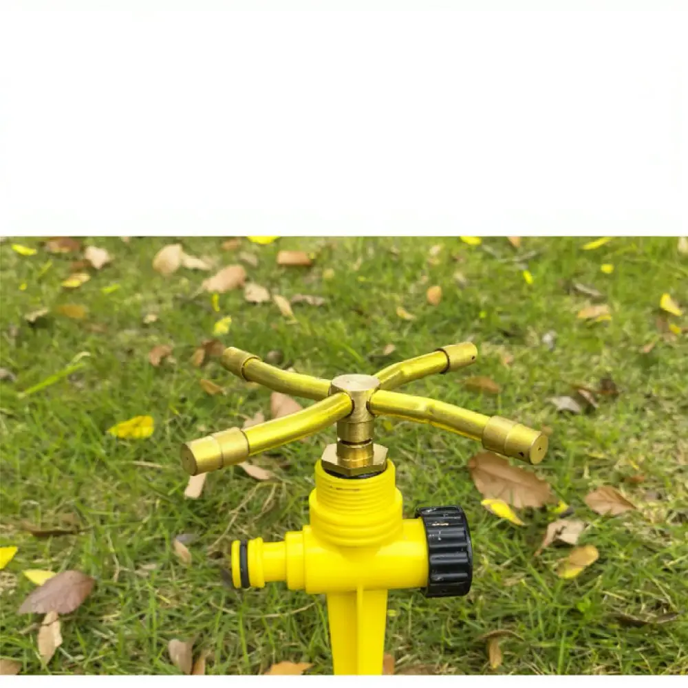 For Jieran Hardware Brass Automatic Rotating Sprinkler Head Garden Lawn Watering System 360 Degree Spray Tool