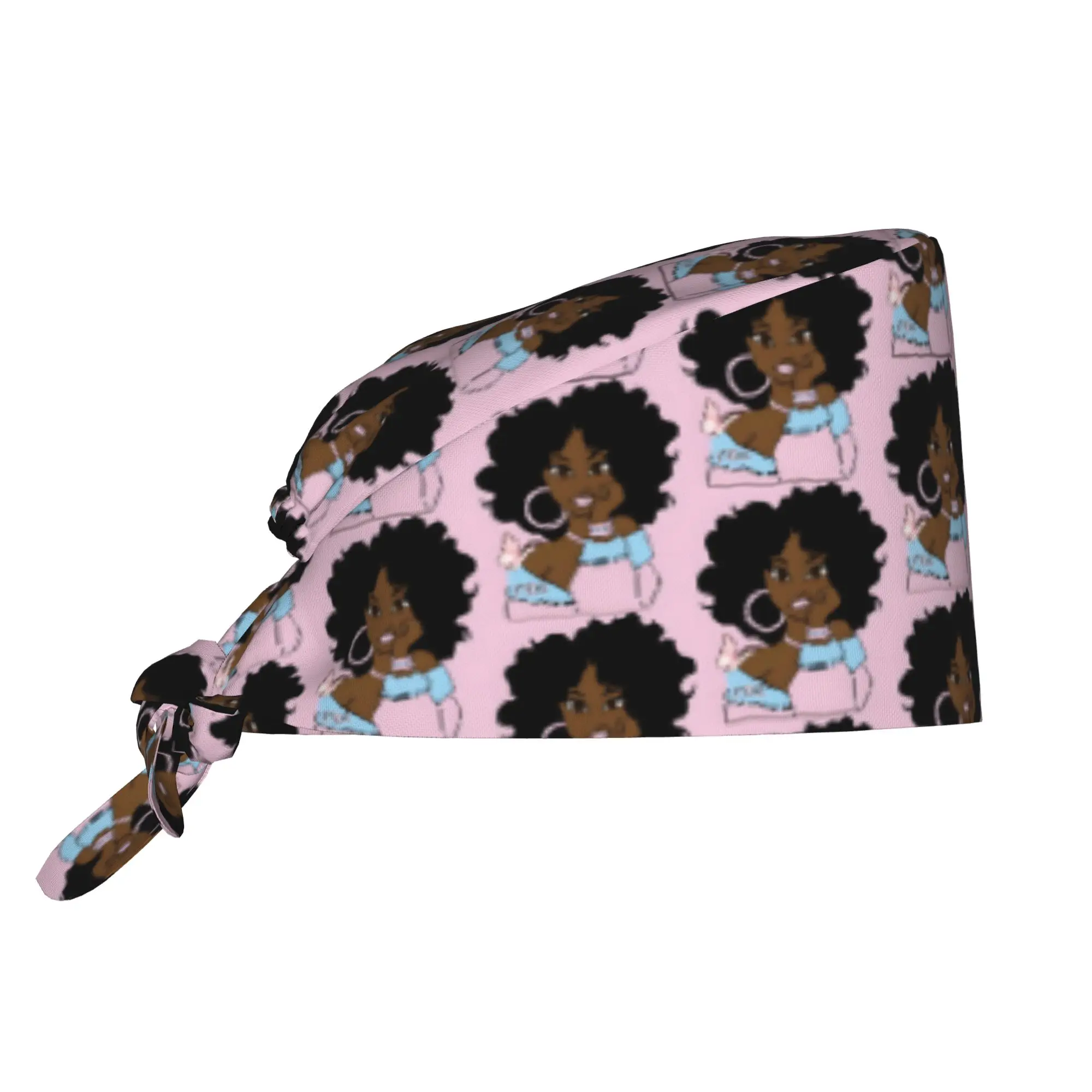 Gamma Phi Delta Cleaning Working Cap Comfortable African American Sorority Scrub Cap Surgicals Hat Nurse Scrubs Hat For Dentist
