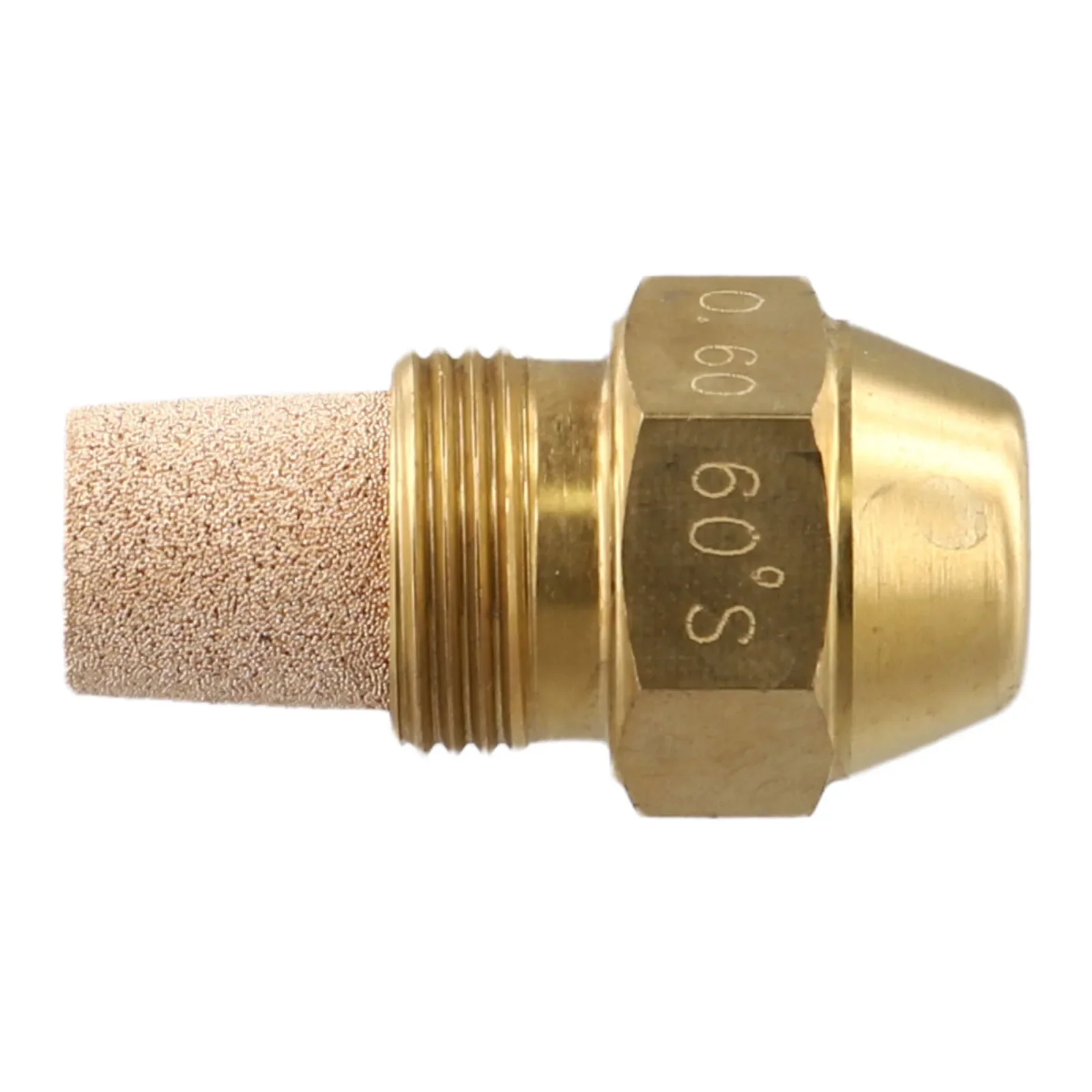 60 Degree Oil Nozzle for Boiler Burners and Diesel Injectors Brass Body with Stainless Steel Parts for Precision Performance