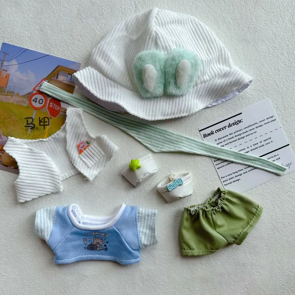 Modne DIY 20cm Bawełniane Ubranka dla Lalek Zabawka Prezent Śliczne Akcesoria do Zabawek Kreskówkowe Kolorowe Akcesoria dla Lalek BJD