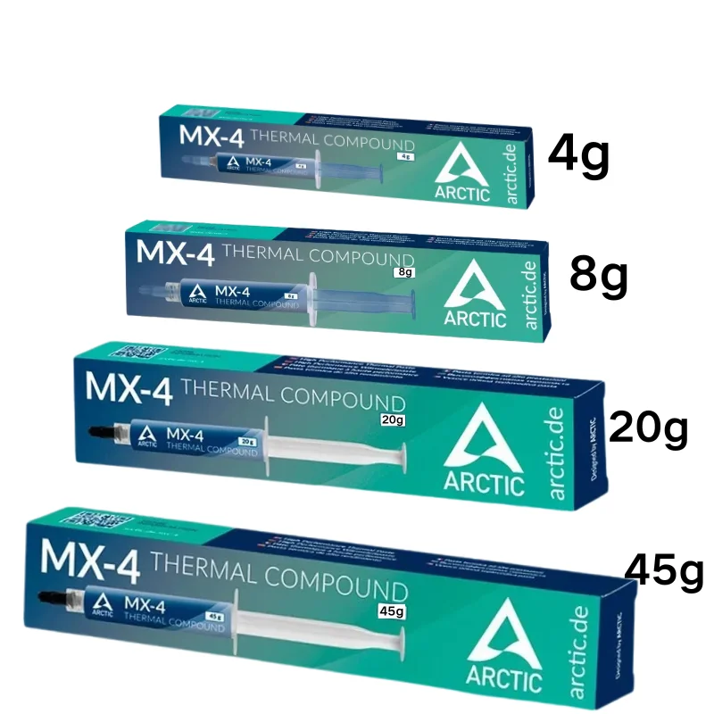 

Термопаста для процессоров и графических процессоров, теплопроводящая смазка для кулеров и вентиляторов, MX-4 4г/8г/20г