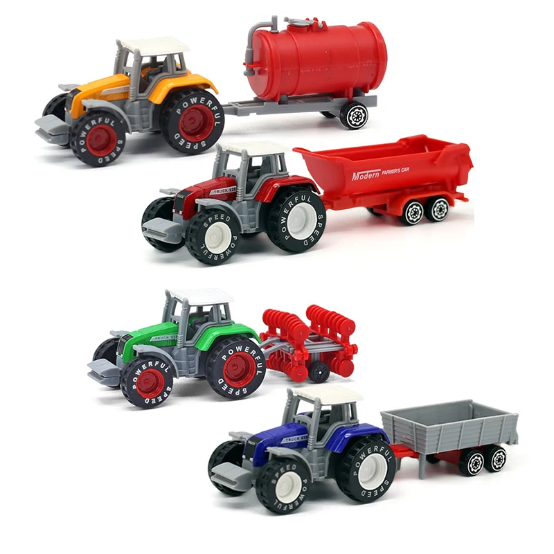 1 Stück Mini-Landwirtschaftsfahrzeuge, Diecast-Trägheitsauto, Spielzeugmodell, technischer Sprinkler, Automodell, Traktor, technisches Modell für Kinder, Geschenk