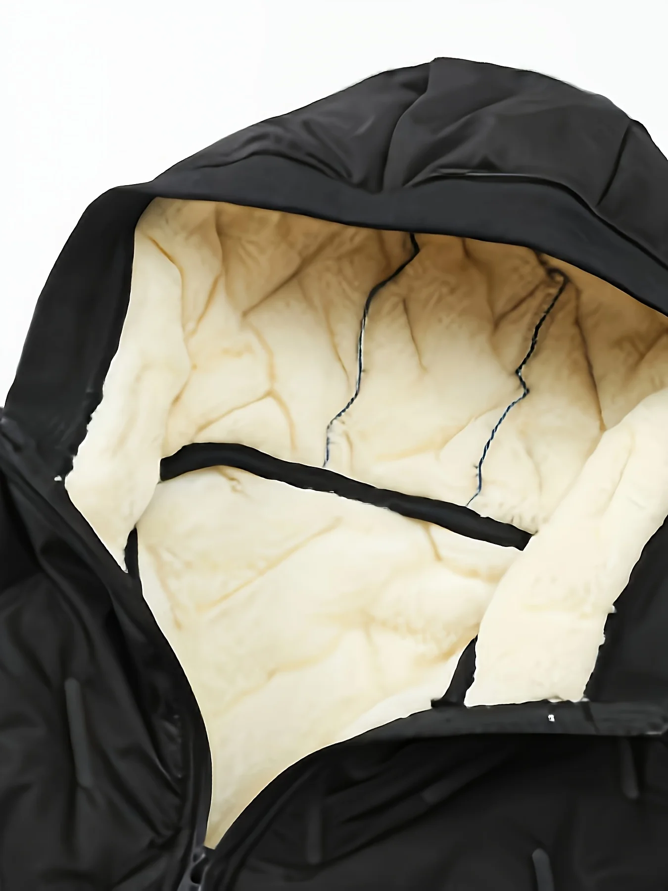 Winter Herren Fleece Baumwolljacke mit Kapuze Herren Windbreaker mit Kapuze Baumwolljacke Winterbekleidung Herren Winterjacke Arbeitskleidung – Detail 5