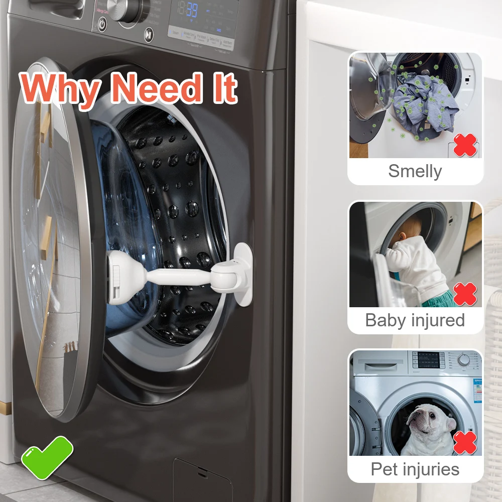 EUDEMON 1PC Baby Sicherheit Washer/Trockner Tür Stopper Frontlader Waschmaschine Tür Prop für Kinder Kind Waschmaschine tür Halter Kein Geruch