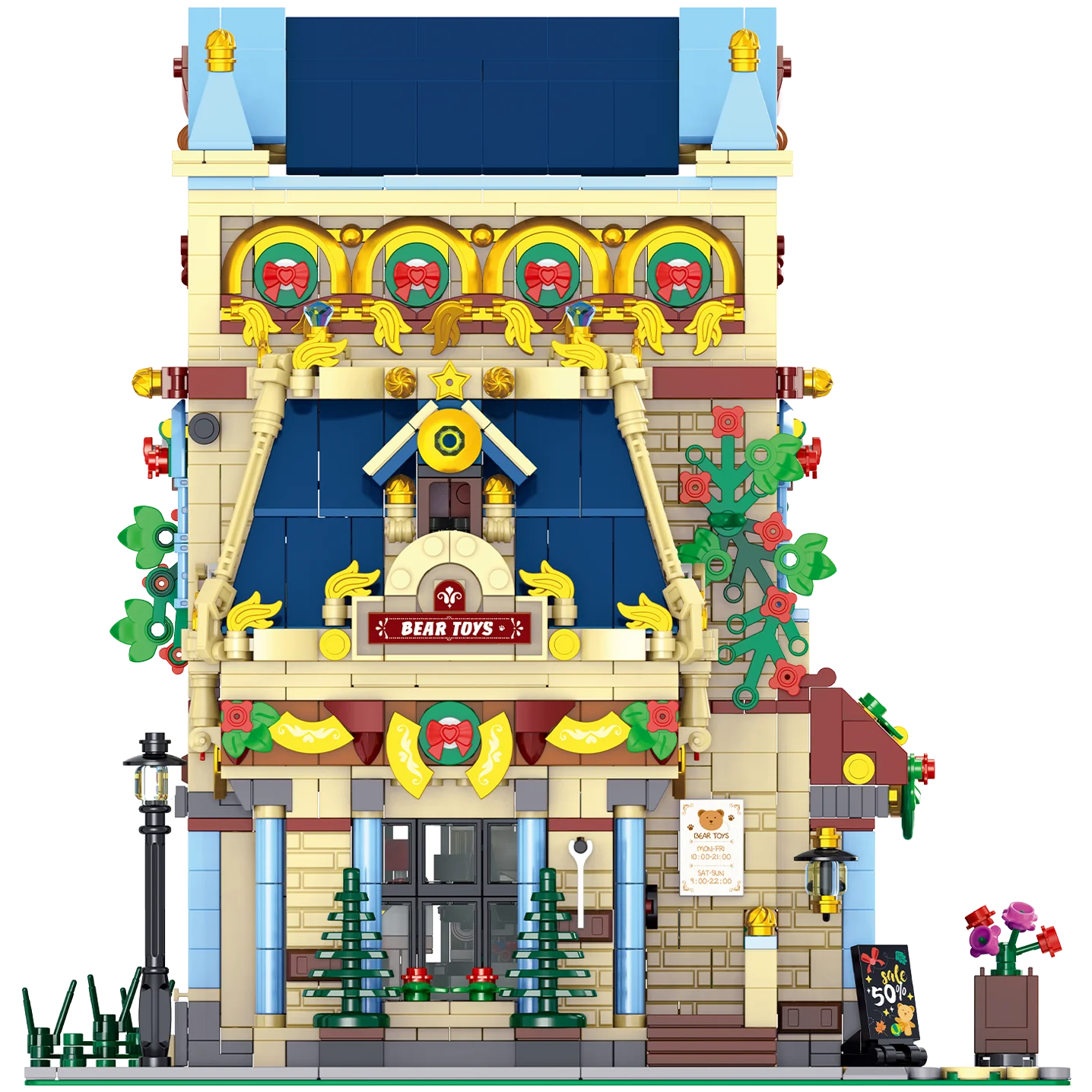 Fai da te architettura creativa moderna BAKA modello di blocco 2745 pezzi set di assemblaggio di particelle collezione domestica regalo giocattolo festival per bambini