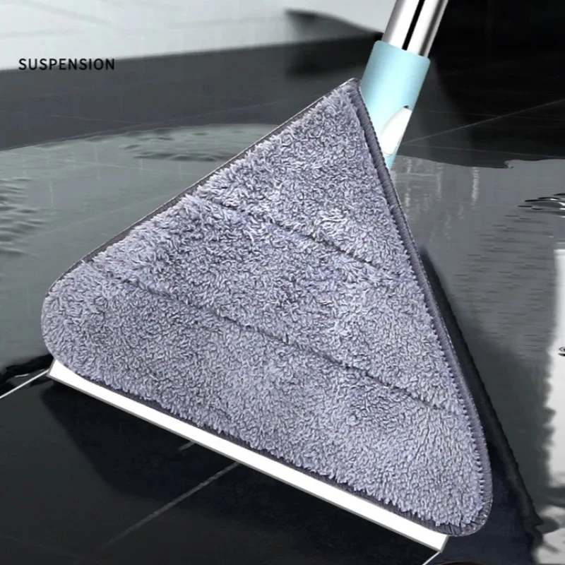 Multifunctional triangle mop for wash floor 360 cleaning easy rotating mop window car cleaning spin mop with microfiber mop pad