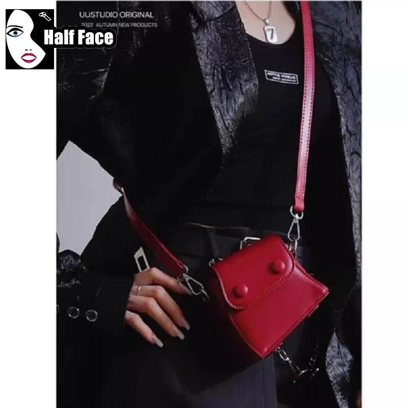 Y2k Mädchen Harajuku Damen Gothic Handtaschen Punk Design fortschritt liche mehrfarbige One Shoulder Lolita vielseitige Cross body Mini Taschen Tasche