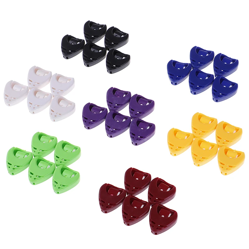 1PC 100% Brand New And High Quality Guitar Dial Clip Picks Box Boxes Fish Special Can Stick Paddle Accessories 7Color For Choose