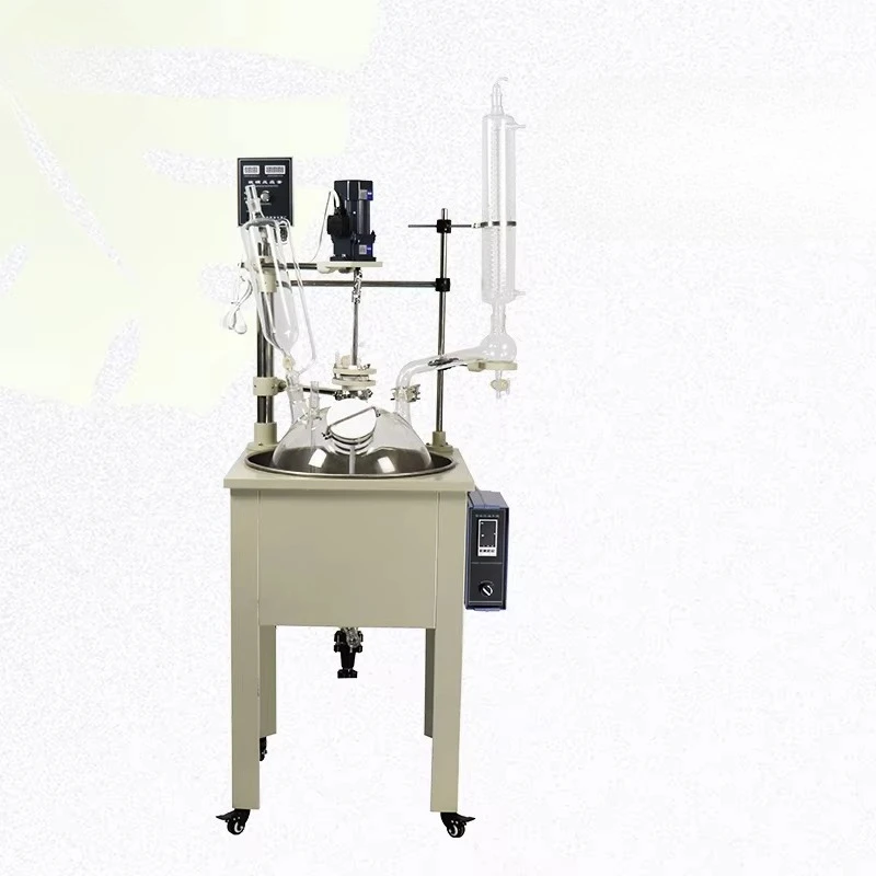 

Laboratory glass reactor 5L 10L 20L 50L 100L 200L chemical single layer stirred heating glass reactor