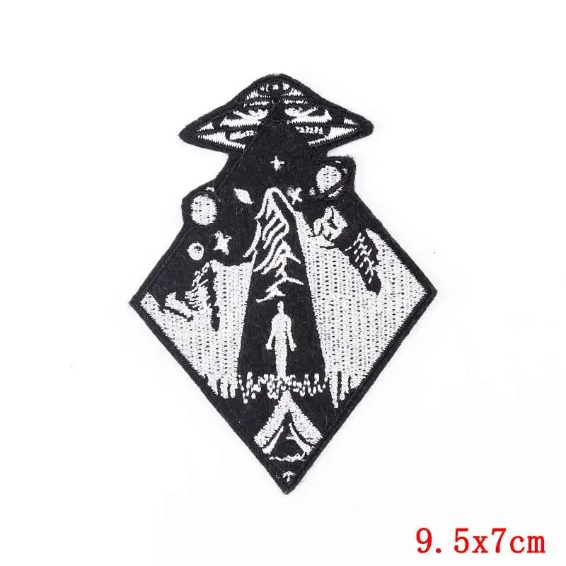 50Pcs Bulk Embroidered Patches for Clothes Evil Spirit Clothing Stickers Sewing Iron On Patch Thermal Adhesive Applique Fusible