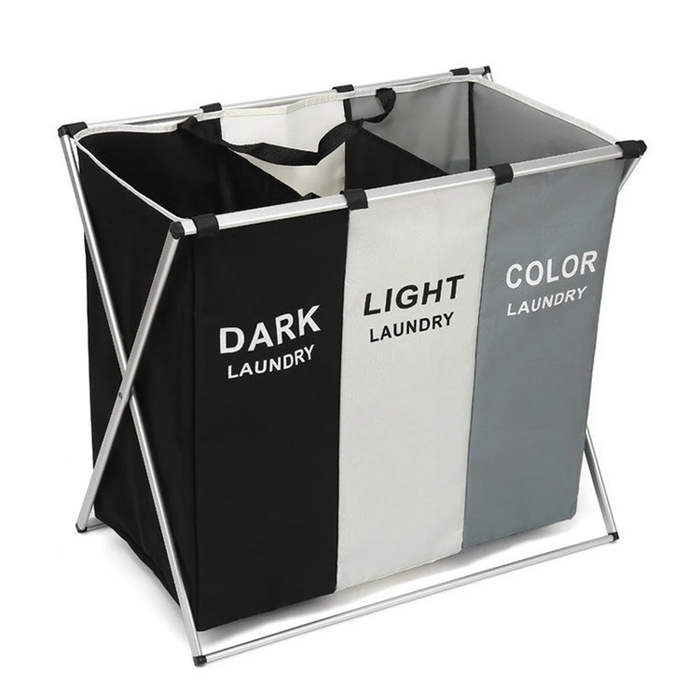 Large Laundry Baskets Removable Bags for Dirty Clothes Storage Basket Sorter Organizer Hamper Foldable Frame Cloth Organization