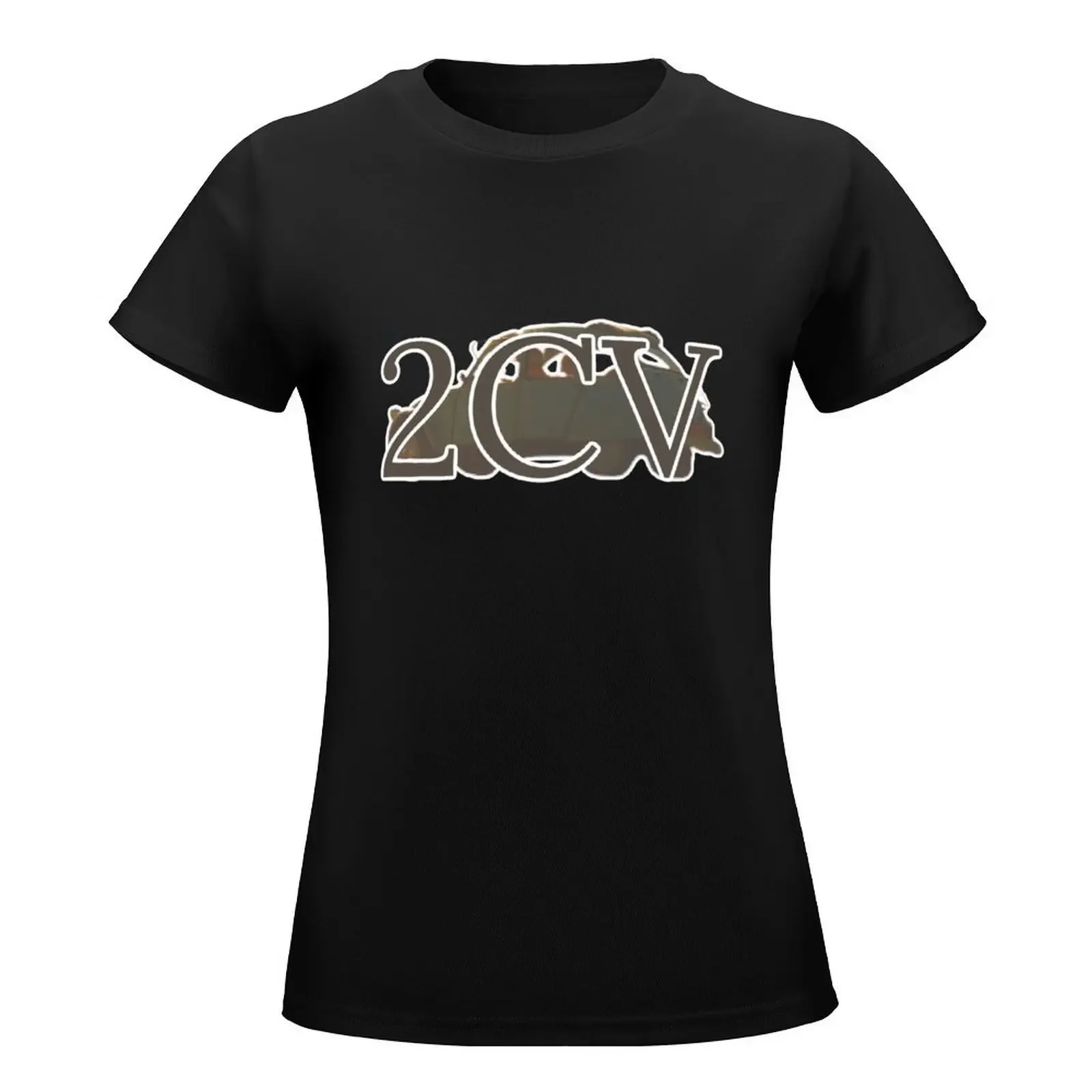 Citro?n 2CV T-Shirt Tops Plus Size Tops T-Shirts für Frauen Grafik-T-Shirts lustig