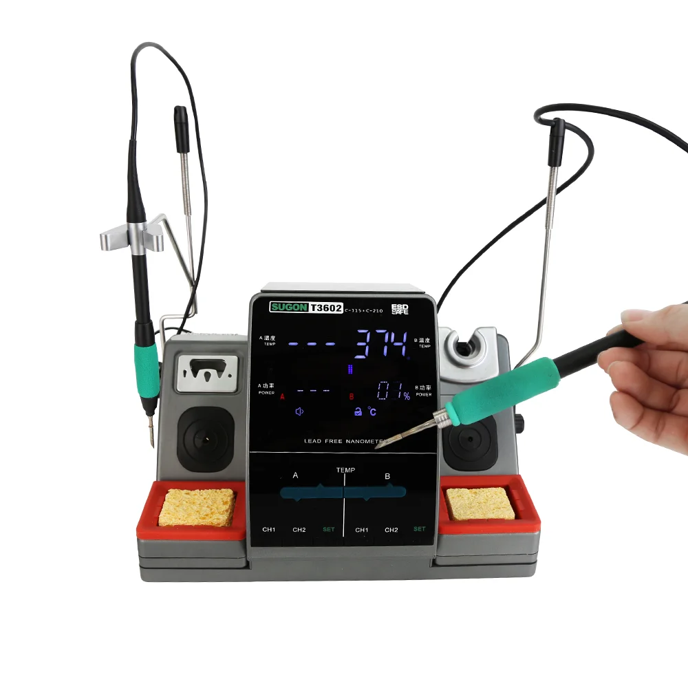 

SUGON T3602 2 in 1 Soldering Iron Station with 2 soldering tips welding machine