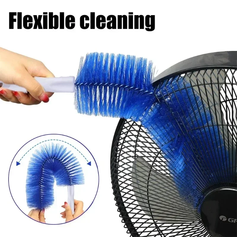 Fan Cleaning Brush Dust Remover Multifunctional Microfibre Duster Bendable Tool For Air‑con Furniture Shutter Home Car Clean