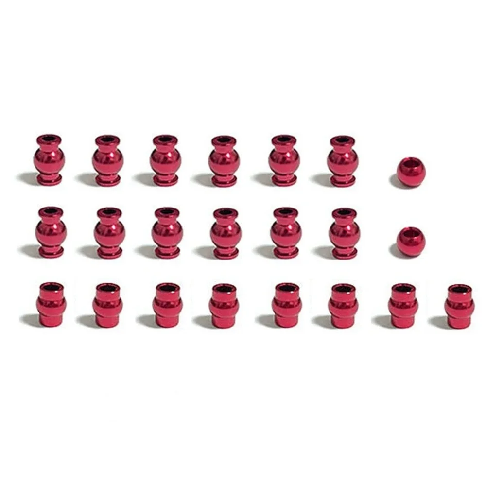 Complete 22Pcs Aluminum Alloy Pivot Ball Head Set for Arrma 1/10 4X4 Granite Big Rock Senton Typhon Upgrade Parts