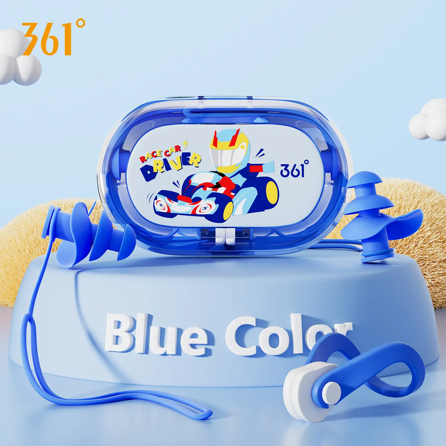 361 Children's Swimming Earplugs - Professional Anti-Swimming Water Ingress Nose Clamp Earplugs