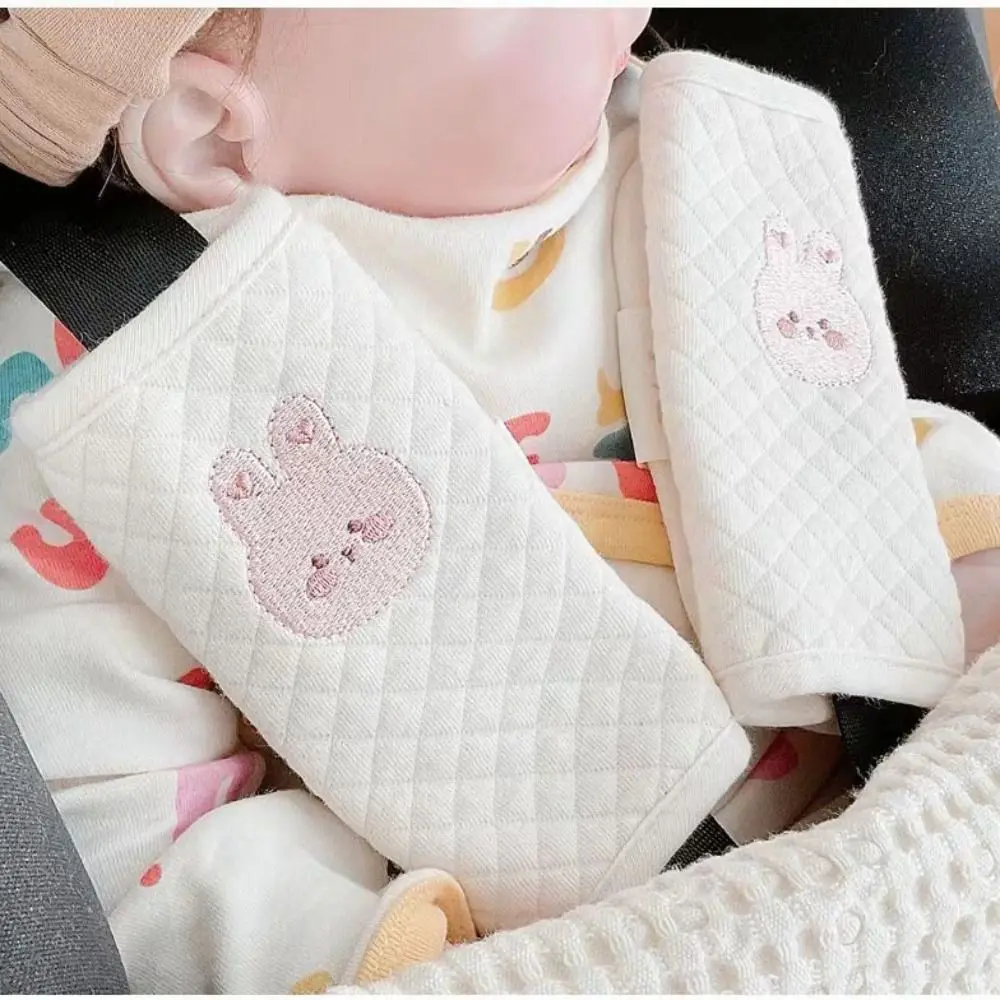 

Cotton Baby Car Seat Belt Cover Cartoon Stroller Accessories Baby Shoulder Strap Cover Seat Belt Shoulder Pad