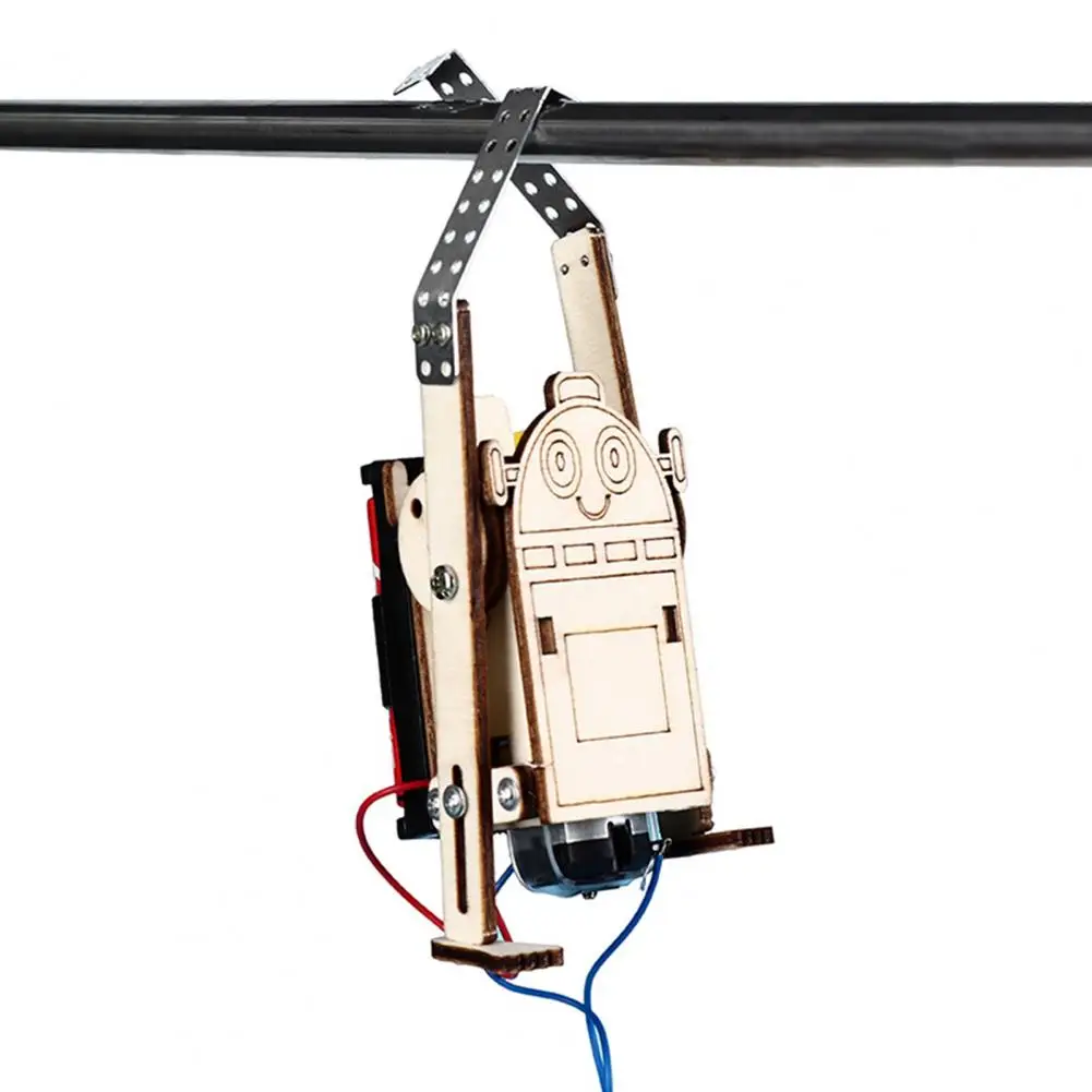 Electric Robot Rope Climbing Science Discovery Toys Rope Climbing Robot Model Kit Science Experiment Kit Adults Kids DIY Robot