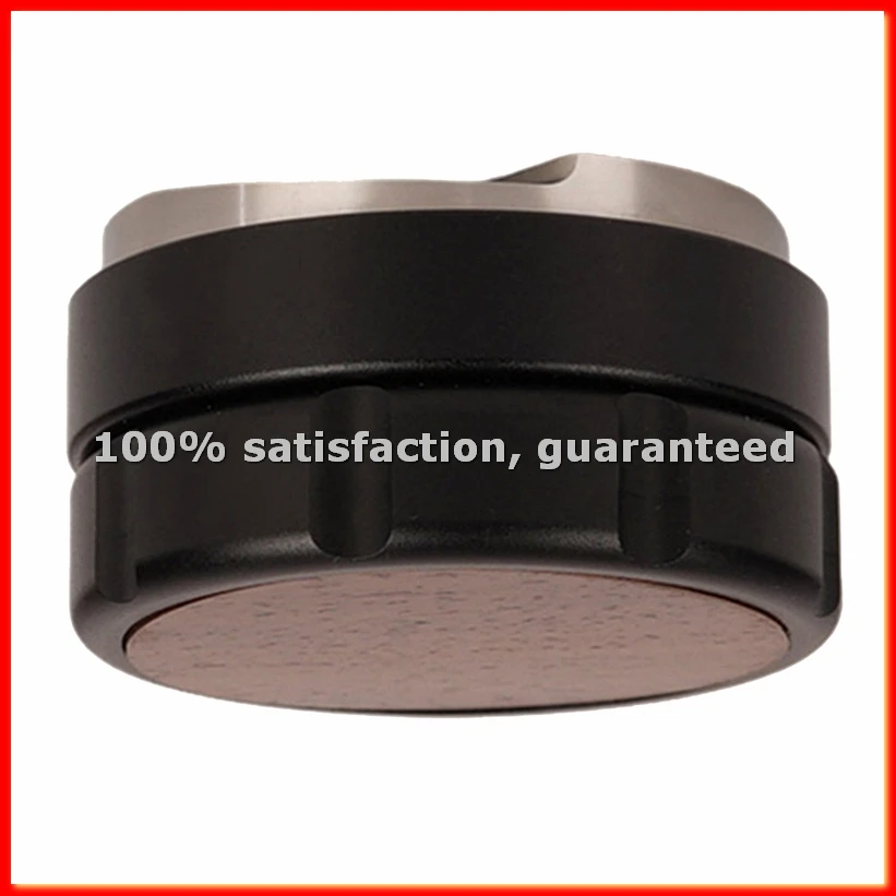 

Распределитель кофейного порошка из нержавеющей стали 304 с ореховым покрытием, регулируемый по глубине, ручной темпер для эспрессо, черный, C-A13G