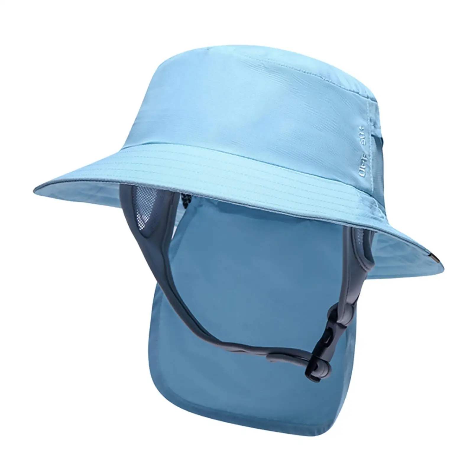 Lightweight Surf Bucket Hat Big Brim Neck Cover Visor Leisure Sun Protection Hat for Cycling Watersports Tourism Surfing Camping