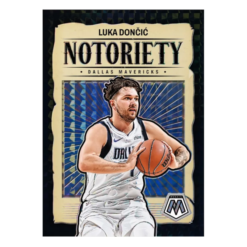 Panini 2024 Notoriety Mosaik Schwarz Diy NBA Basketball Star James Doncic Curry Wembanyama Ausar Thompson Sammelkarten Geschenk