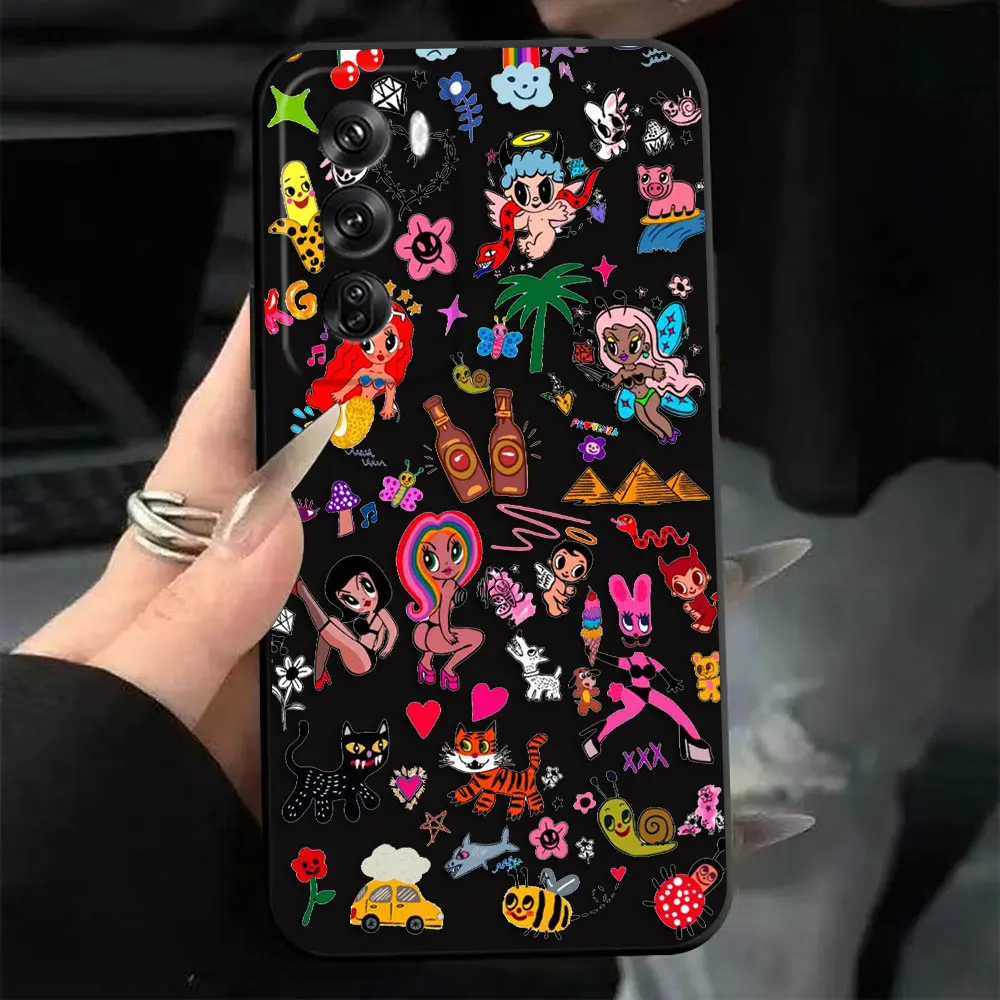 جميل المغني K-Karol G مخصص صور جراب هاتف ل ممن لهم A7 رينو Z 2F 2Z 3 4 4F 5F 5 6 6Z 7 7Z 8 8T 10 12 13 13F برو حافظة من البولي يوريثان