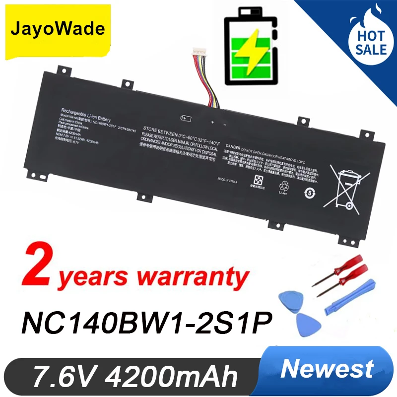 

4200mAh NC140BW1-2S1P Laptop Battery For Lenovo IdeaPad 100S 0813002 80R9 100S-14IBR 100S-141BR 2ICP4 7.6V 31.92WH NC140BW1 2S1P