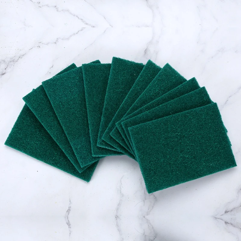 

New green 0.8mm sand scouring cloth, household rust removal cleaning and dishwashing sponge block