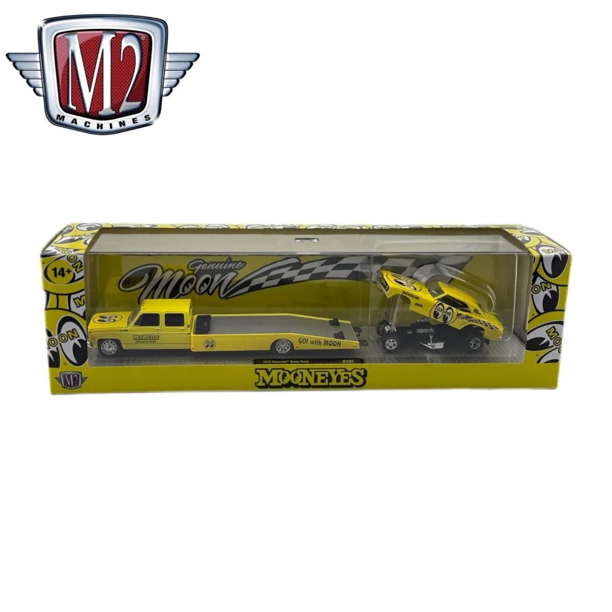 1:64 1973 Ramp Truck & Funny Car Livery Diecast Model Car Collectible Gift