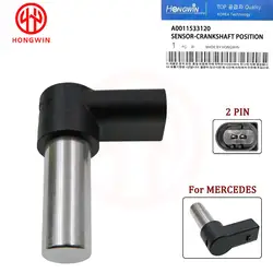 HONGWIN Motor Kurbelwelle Position Sensor A0011533120,A0011532120,9461532120 Passt Mercedes Benz Actros Atego Axor Citaro LK/LN2