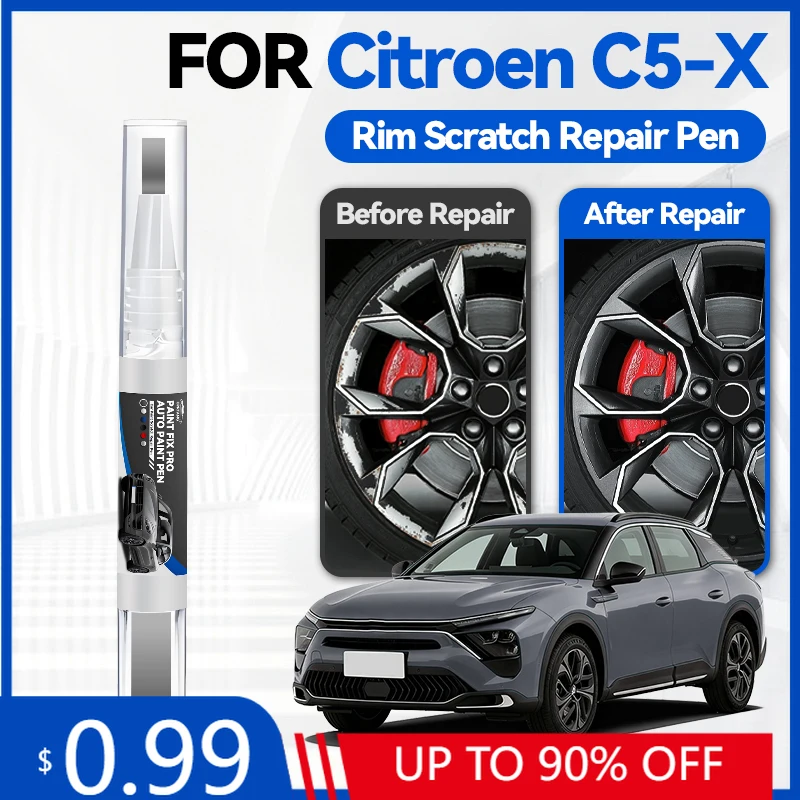 

Карандаш для подкраски колесных дисков Citroen C5 X, средство для ремонта автомобильной краски, удаления царапин, аксессуары для авто, синий KQL, зеленый