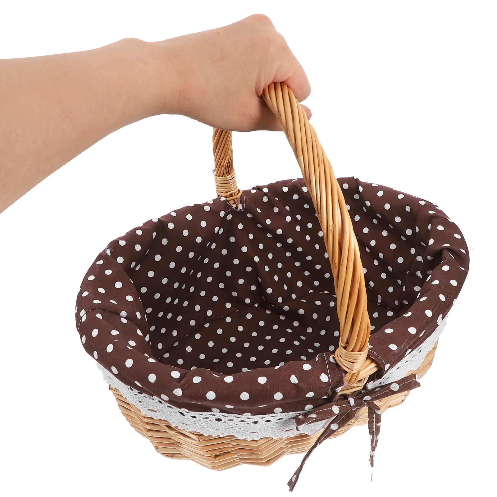 

Handheld Basket Wedding Picnic Baskets Snack Storage Bowl Gift Wovens Gathering Grocery