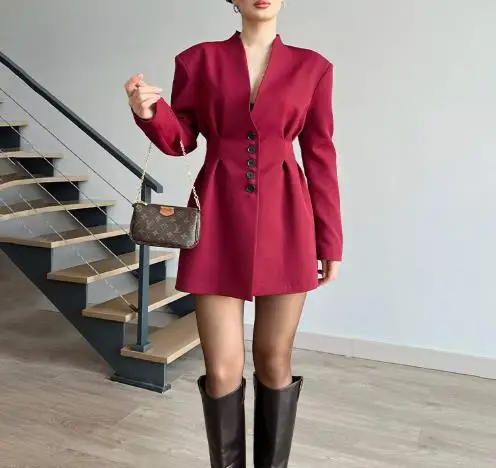 

Women's Two-Piece Set 2025 New Solid Color Short Sleeve Button Top Short Skirt Set Simple Commuting Style Elegant Skirt Set