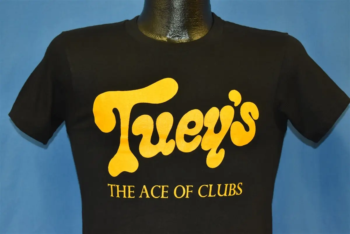 تي شيرت 70s Tuey's Ace of Clubs 79 Stanton Anderson Band صغير